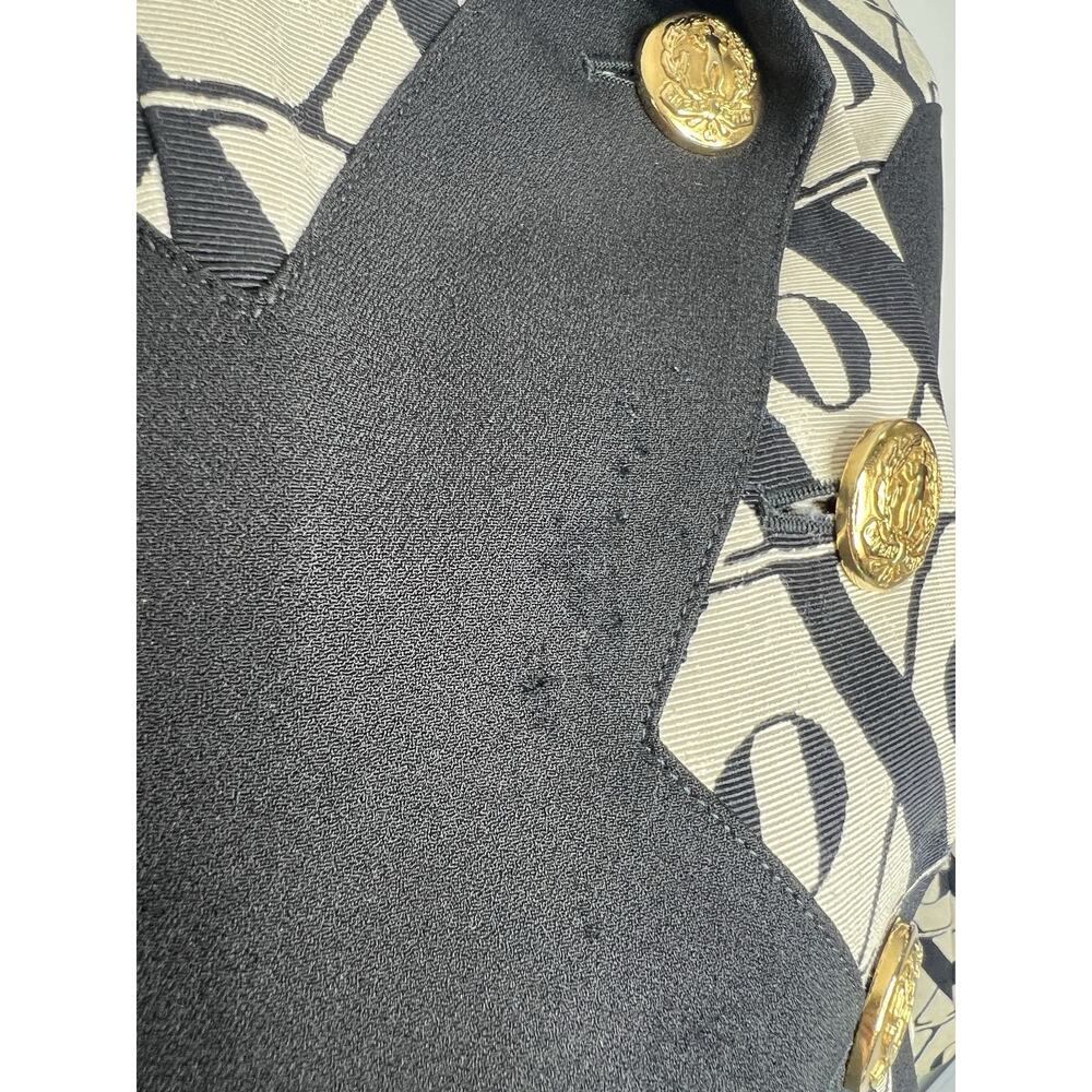 Vintage Abstract Moschino Cheap and Chic XO Love Jacket Women’s Size 10 READ - Picture 16 of 16